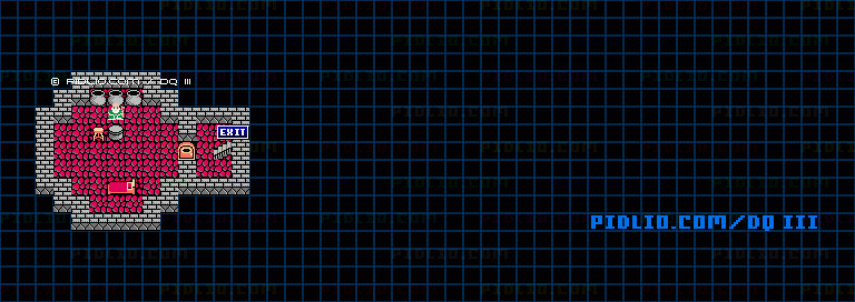 アリアハン東のほこらのマップ画像 ／ FC版ドラゴンクエストIII攻略 ─ pidlio.com