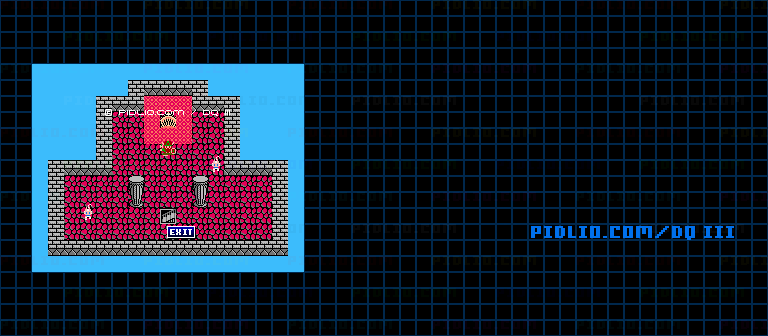 ホビットのほこらのマップ画像 ／ FC版ドラゴンクエストIII攻略 ─ pidlio.com