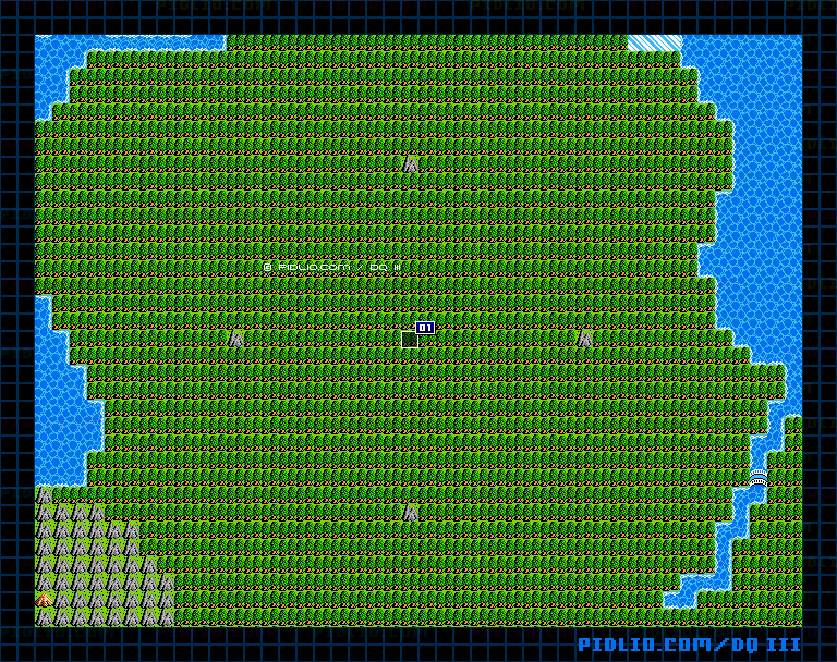 世界樹の葉のマップ画像 ／ FC版ドラゴンクエストIII攻略 ─ pidlio.com