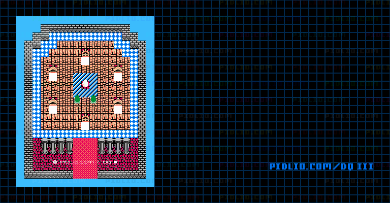 レイアムランドのほこらのマップ画像 ／ FC版ドラゴンクエストIII攻略 ─ pidlio.com