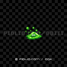 バブルスライムの画像：SFC版ドラクエ3の敵・モンスター図鑑 ／ ドラゴンクエスト3攻略