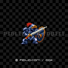 さまようよろいの画像：SFC版ドラクエ3の敵・モンスター図鑑 ／ ドラゴンクエスト3攻略