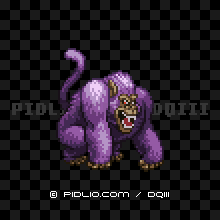 キラーエイプの画像：SFC版ドラクエ3の敵・モンスター図鑑 ／ ドラゴンクエスト3攻略