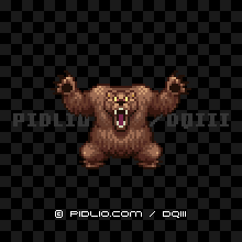 ごうけつぐまの画像：SFC版ドラクエ3の敵・モンスター図鑑 ／ ドラゴンクエスト3攻略