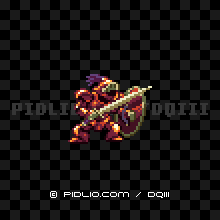 キラーアーマーの画像：SFC版ドラクエ3の敵・モンスター図鑑 ／ ドラゴンクエスト3攻略