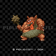 トロルの画像：SFC版ドラクエ3の敵・モンスター図鑑 ／ ドラゴンクエスト3攻略