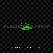 バブルスライムの画像：FC版ドラクエ4の敵・モンスター図鑑 ／ ドラクエ4攻略