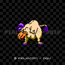 アークバッファローの画像:FC版ドラクエ4の敵・モンスター図鑑 / ドラクエ4攻略