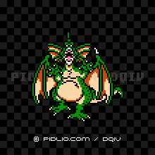 グリーンドラゴンの画像:FC版ドラクエ4の敵・モンスター図鑑 / ドラクエ4攻略