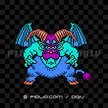 ヘルバトラーの画像：FC版ドラクエ4の敵・モンスター図鑑 ／ ドラクエ4攻略