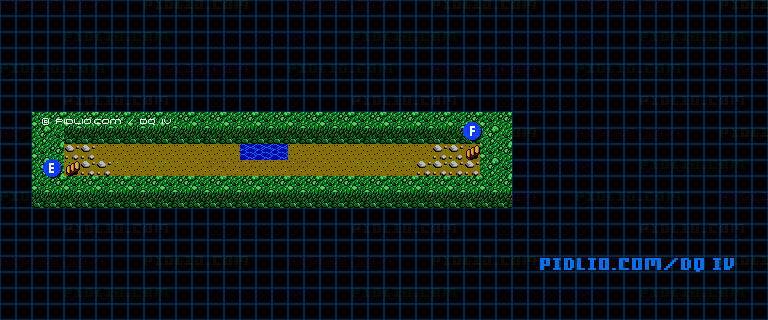 古井戸の底B3のマップ画像 ／ FC版ドラゴンクエストIV攻略 ─ pidlio.com