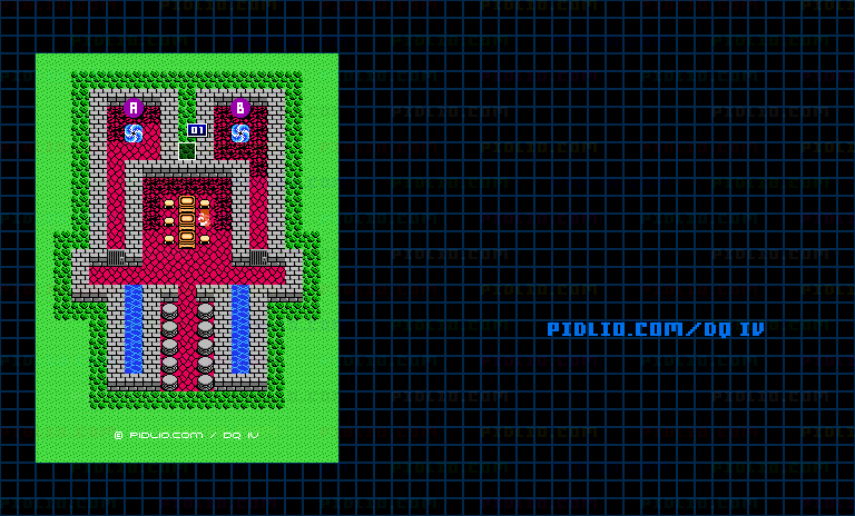 ミントス東の旅の扉のマップ画像 / FC版ドラゴンクエストIV攻略 ─ pidlio.com