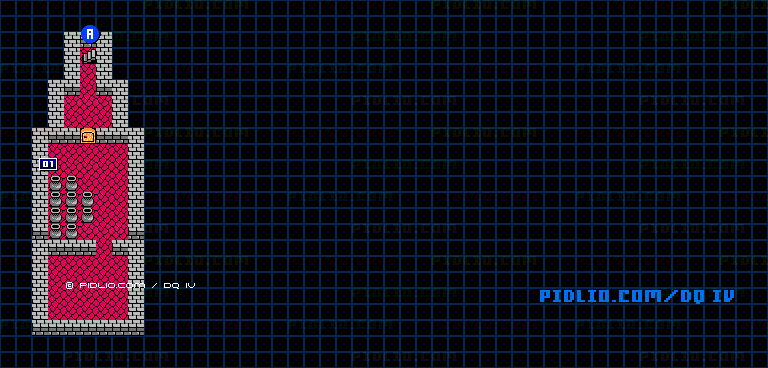 山奥の村のマップ画像 ／ FC版ドラゴンクエストIV攻略 ─ pidlio.com