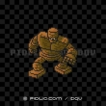 ゴーレムの画像：SFC版ドラクエ5の敵・モンスター図鑑 ／ ドラクエ5攻略