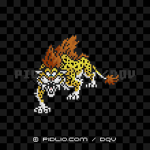 キラーパンサー（魔物のすみか）の画像：SFC版ドラクエ5の敵・ボスモンスター図鑑 ／ ドラクエ5攻略