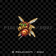 ヘルホーネットの画像：SFC版ドラクエ6の敵・モンスター図鑑 ／ ドラクエ6攻略