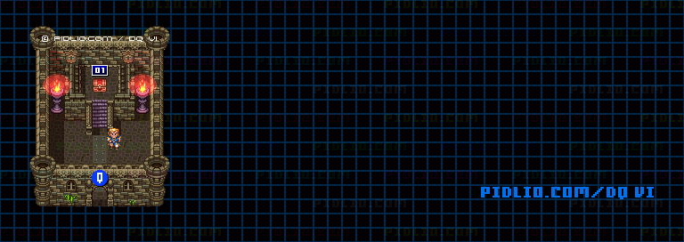 【夢の世界】試練の塔・のマップ画像 ／ SFC版ドラゴンクエスト6攻略 ─ pidlio.com