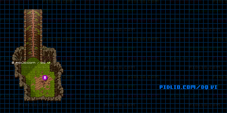 【夢の世界】クリアベール北西の井戸のマップ画像 ／ SFC版ドラゴンクエスト6攻略 ─ pidlio.com