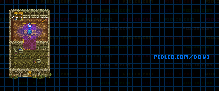 【夢の世界】格闘場北の占いの館のマップ画像 ／ SFC版ドラゴンクエスト6攻略 ─ pidlio.com