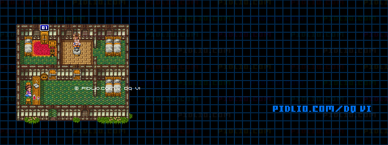 【現実の世界】森の宿屋のマップ画像 ／ SFC版ドラゴンクエスト6攻略 ─ pidlio.com