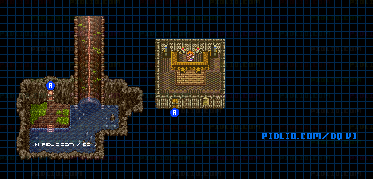 【現実の世界】おしゃれな鍛冶屋のマップ画像 ／ SFC版ドラゴンクエスト6攻略 ─ pidlio.com