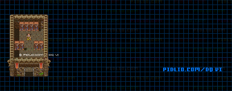 【現実の世界】ガンディーノ南西のほこらのマップ画像 ／ SFC版ドラゴンクエスト6攻略 ─ pidlio.com
