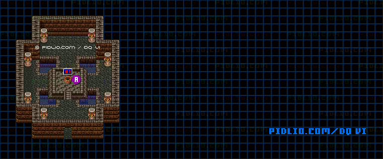 【現実の世界】ザクソン北のほこらのマップ画像 ／ SFC版ドラゴンクエスト6攻略 ─ pidlio.com