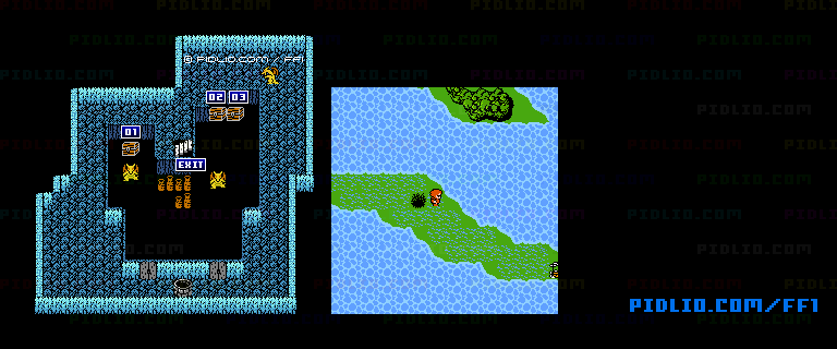 ドラゴンの洞窟2のマップ画像 ／ FF1攻略