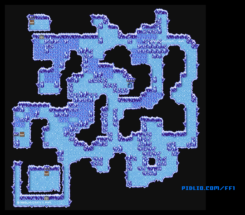 いやしの水の洞窟・マップ11のマップ画像 ─ ソウル・オブ・カオス（SOC） ／ FF1攻略