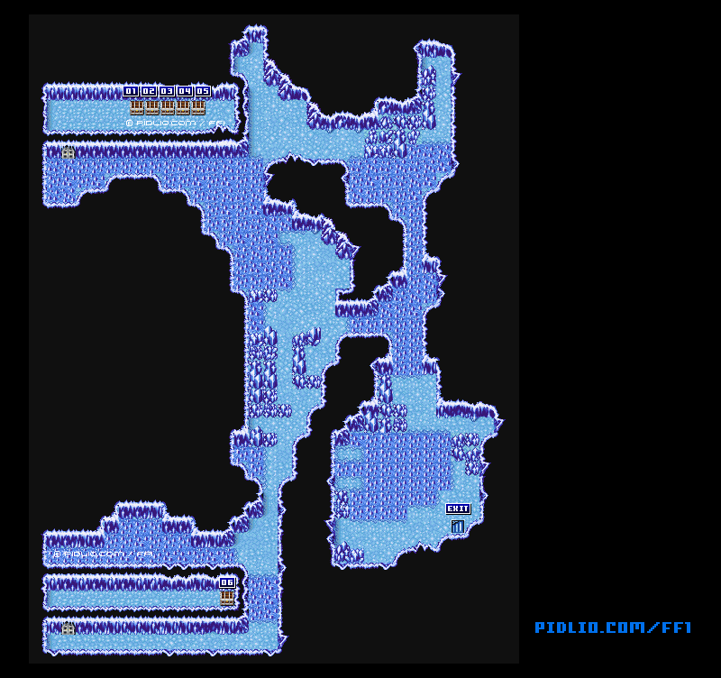風のささやく洞穴・マップ18のマップ画像 ─ ソウル・オブ・カオス（SOC） ／ FF1攻略
