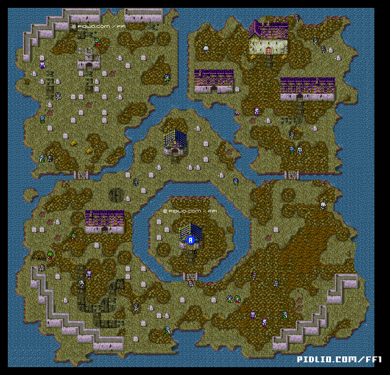 風のささやく洞穴・B30Fボスフロアのマップ画像1 ─ ソウル・オブ・カオス（SOC） ／ FF1攻略