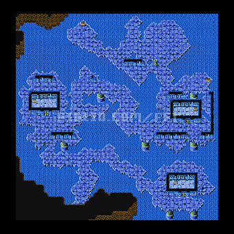 いやしの水の洞窟：マップ02のサムネイル画像 ／ FF1攻略：ソウル・オブ・カオス（SOC）