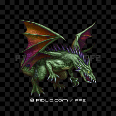 グリーンドラゴン（PSP版）の画像：FF2モンスター別攻略 ／ FF2攻略