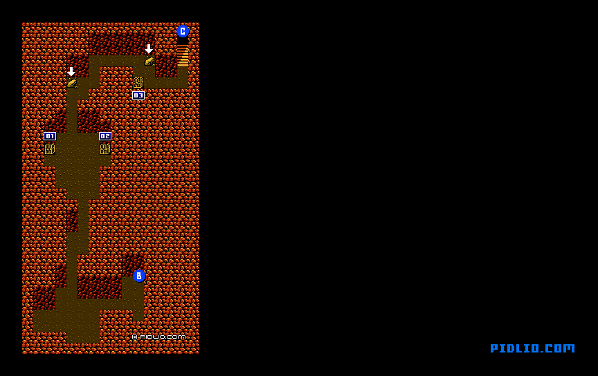 祭壇の洞窟のマップ画像：3 ／ FF3攻略・ファイナルファンタジー3攻略