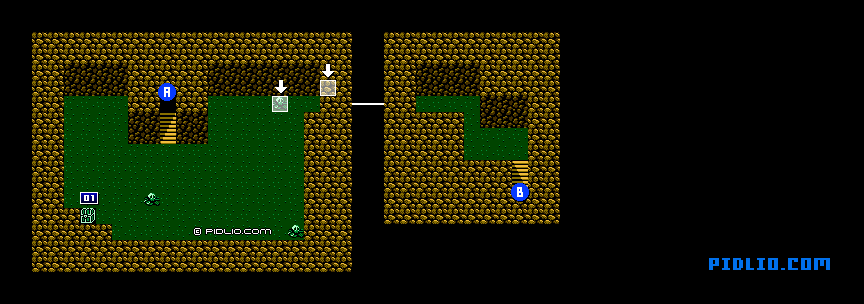 封印の洞窟のマップ画像：2 ／ FF3攻略・ファイナルファンタジー3攻略