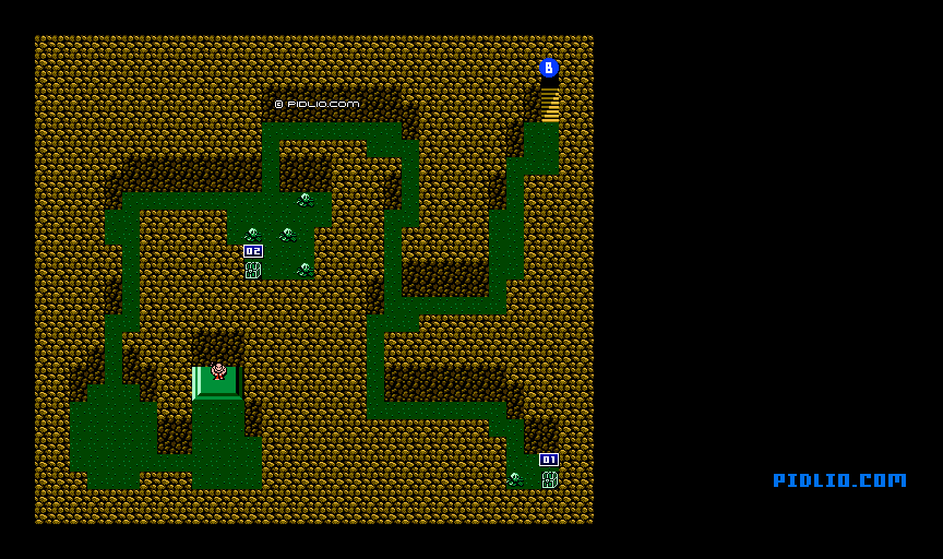 封印の洞窟のマップ画像：3 ／ FF3攻略・ファイナルファンタジー3攻略