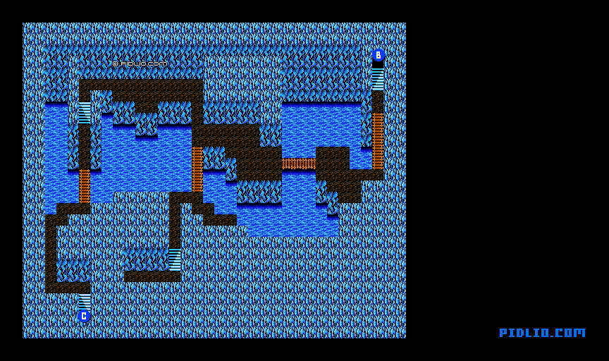 水の洞窟のマップ画像：2 ／ FF3攻略・ファイナルファンタジー3攻略
