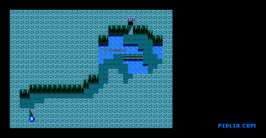 海底洞窟のマップ画像：1 ／ FF3攻略・ファイナルファンタジー3攻略