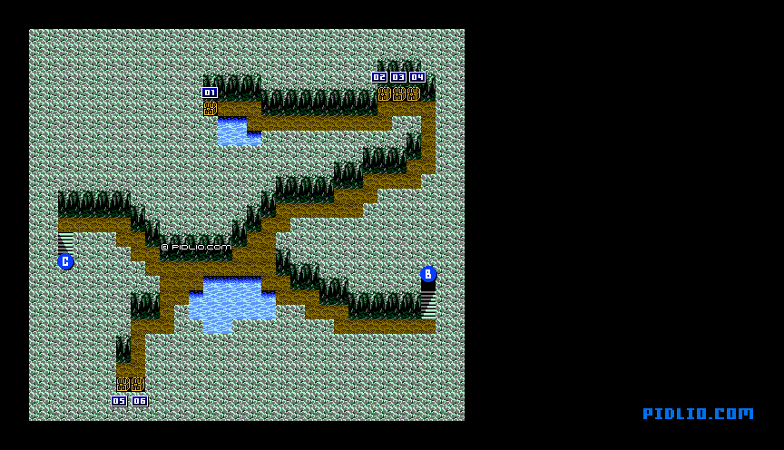 ドールの湖のマップ画像：3 ／ FF3攻略・ファイナルファンタジー3攻略