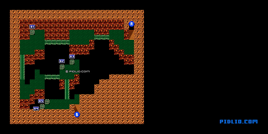 バハムートの洞窟のマップ画像：2 ／ FF3攻略・ファイナルファンタジー3攻略
