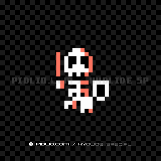 スケルトン（SKELTON）の画像：ハイドライド・スペシャル（HYDLIDE SPECIAL）の敵・モンスター図鑑 ／ ハイドライド・スペシャル攻略