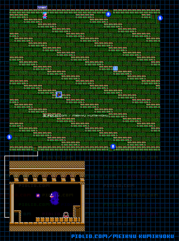 迷いの部屋のマップ画像 / 迷宮組曲・ミロンの大冒険攻略 ─ pidlio.com