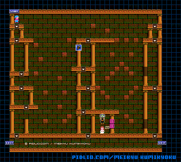 魔神殿・左のマップ画像 / 迷宮組曲・ミロンの大冒険攻略 ─ pidlio.com