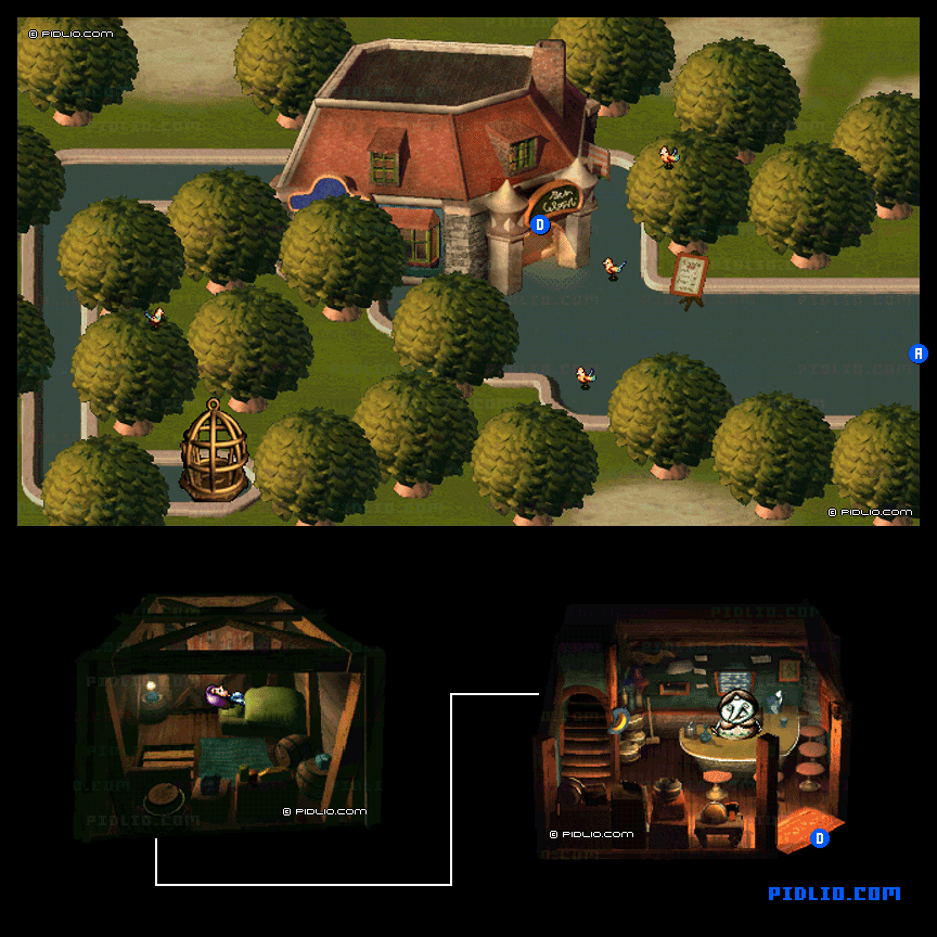 城下町のマップ画像2 ／ ラブデリック moon 攻略