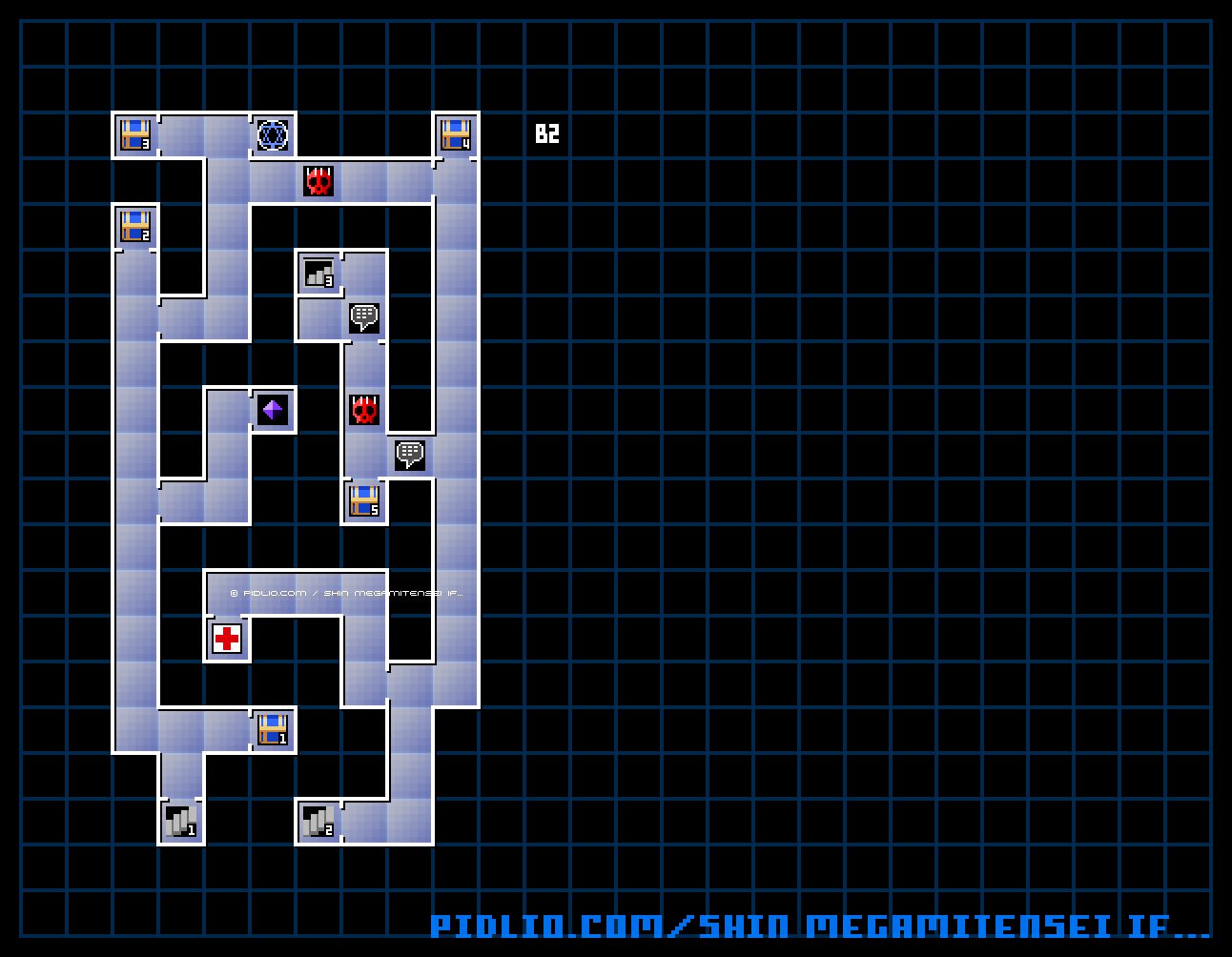 怠惰界B2のマップ画像 / 真・女神転生if... 攻略
