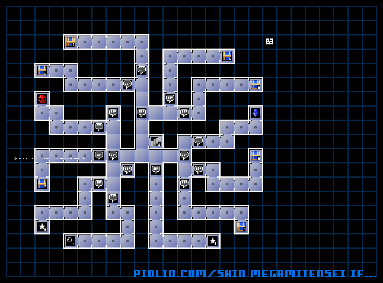 怠惰界B3のマップ画像 / 真・女神転生if... 攻略