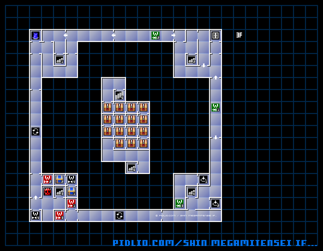 貪欲界3Fのマップ画像 / 真・女神転生if... 攻略