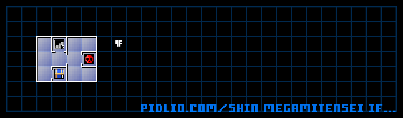 貪欲界4Fのマップ画像 / 真・女神転生if... 攻略