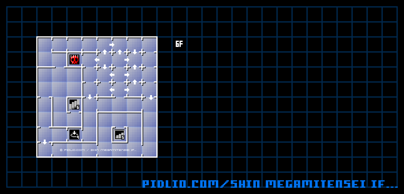 軽子坂高校6Fのマップ画像 ／ 真・女神転生if... 攻略