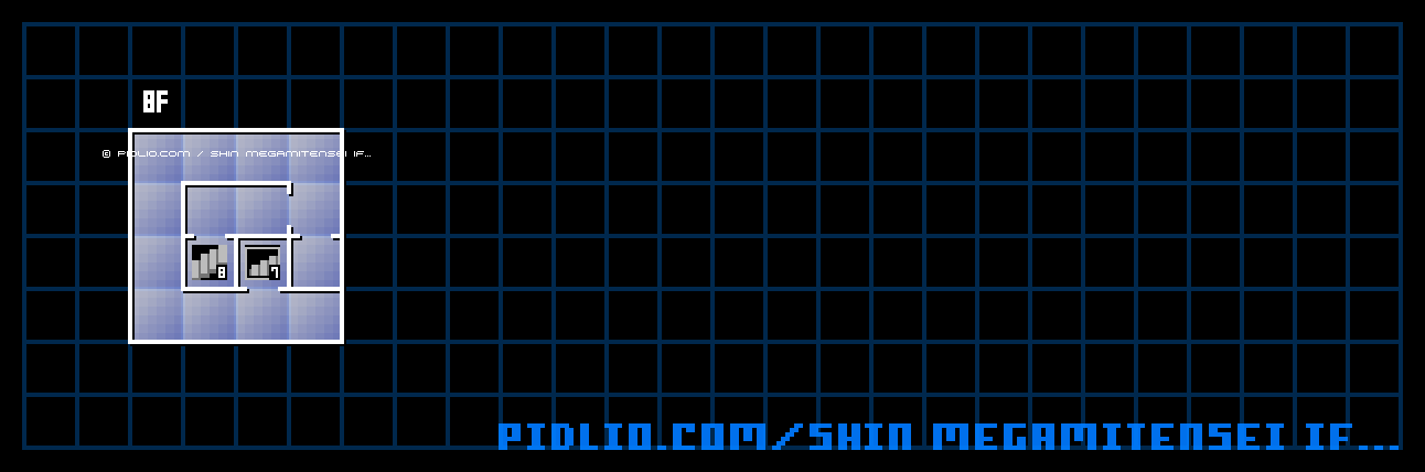 軽子坂高校8Fのマップ画像 ／ 真・女神転生if... 攻略